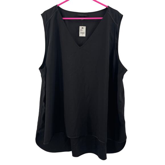 LANE BRYANT Tank Top Women's Size 28 Curvy Plus Black Business Casual Evening - Picture 1 of 10